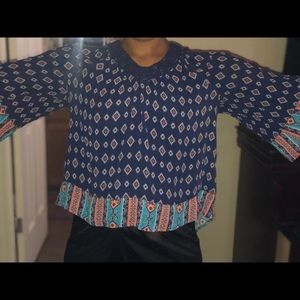 Women's cold shoulder blouse